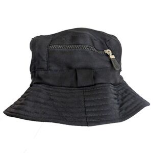 Dahe Black Bucket hat with zipper